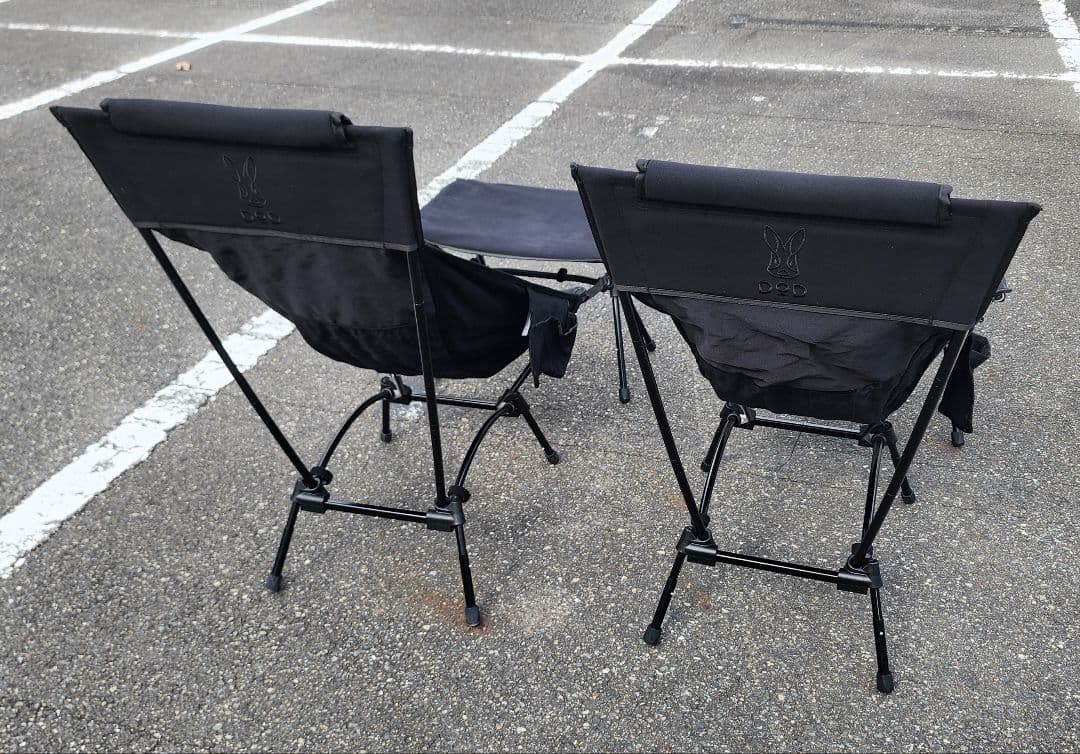 DOD ヤバイッス　ハイバックチェア　黒/ブラック 2セット