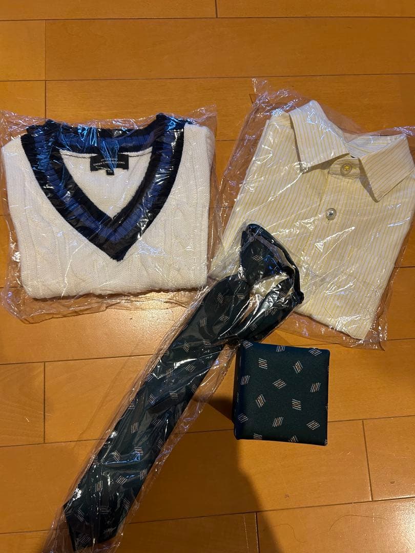 グリーンレーベルリラクシング キッズフォーマルスーツセット ネイビー ローファー