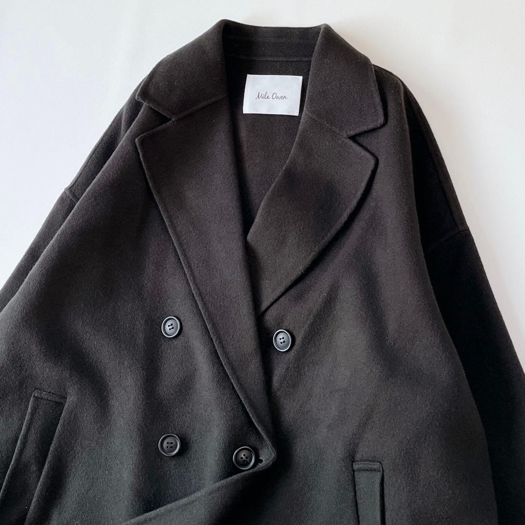美品✨　24AW Mila Owen ワイドシルエットダブルブレストコート　完売
