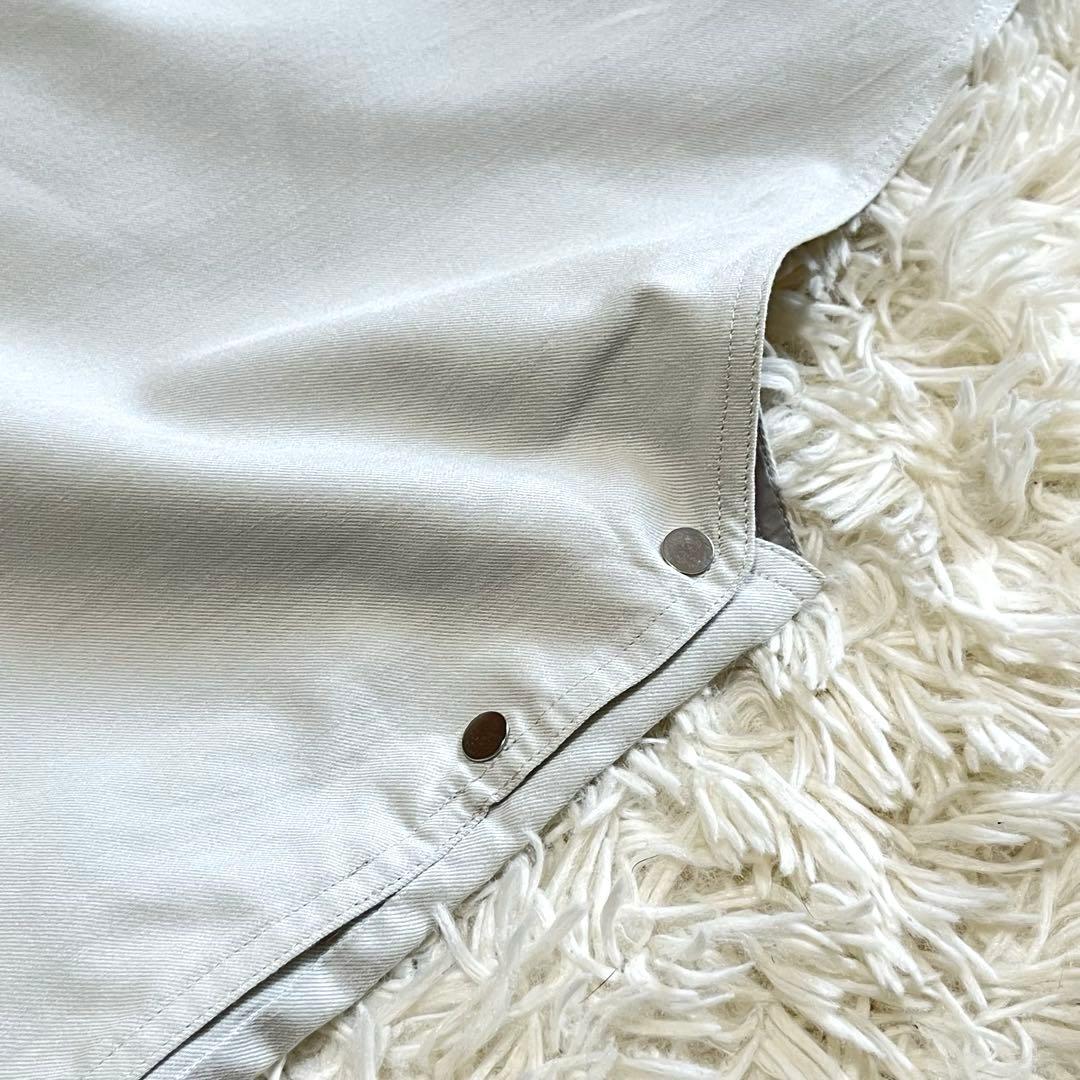 【未使用級】エブール　アセテートシャンブレーオーバーオール　定価5.4万　ワイド