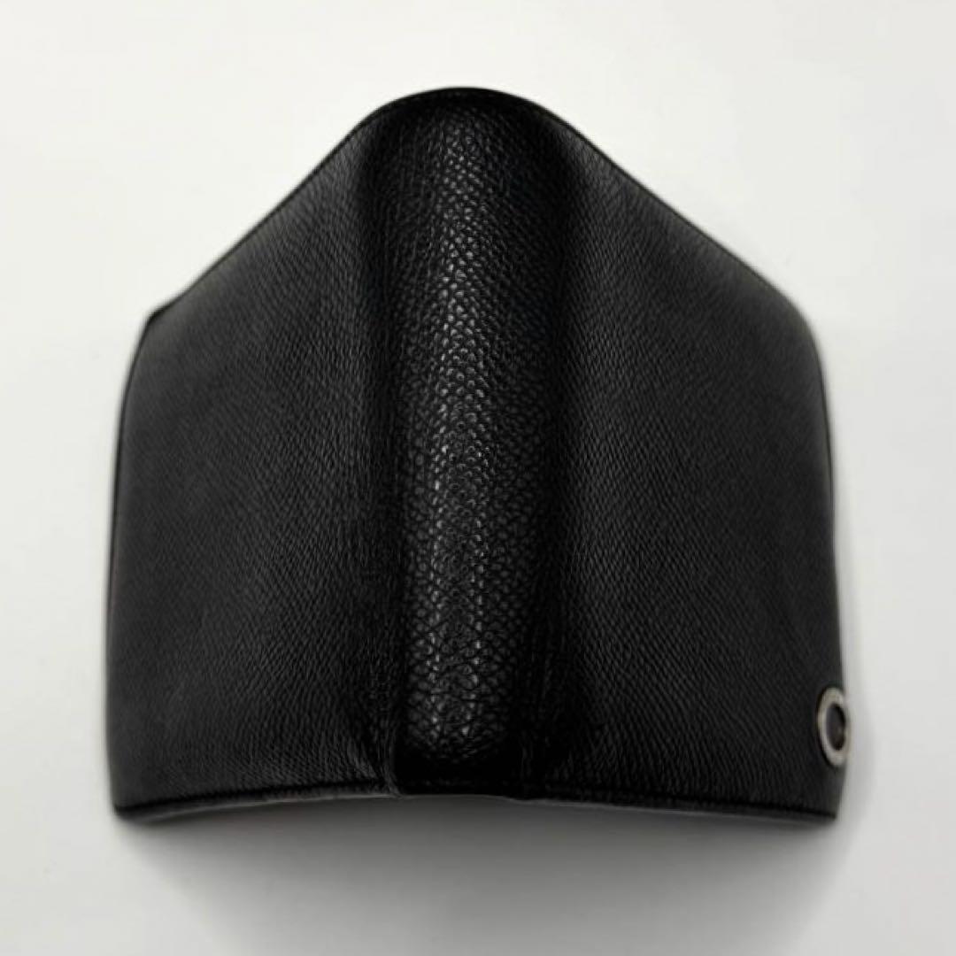 【美品】BVLGARI ブルガリマン　コンパクトウォレット　二つ折り　財布　黒