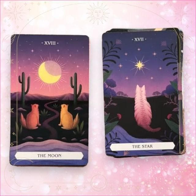 【正規品タロットカード】海外人気デッキ✨魔法のような神秘的な猫に導かれるデッキ