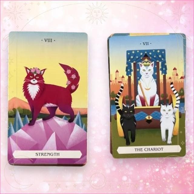 【正規品タロットカード】海外人気デッキ✨魔法のような神秘的な猫に導かれるデッキ