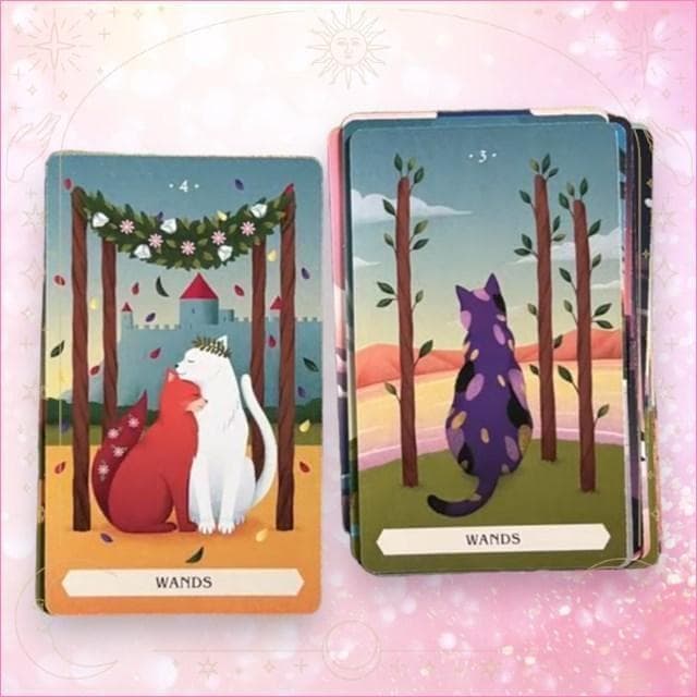 【正規品タロットカード】海外人気デッキ✨魔法のような神秘的な猫に導かれるデッキ