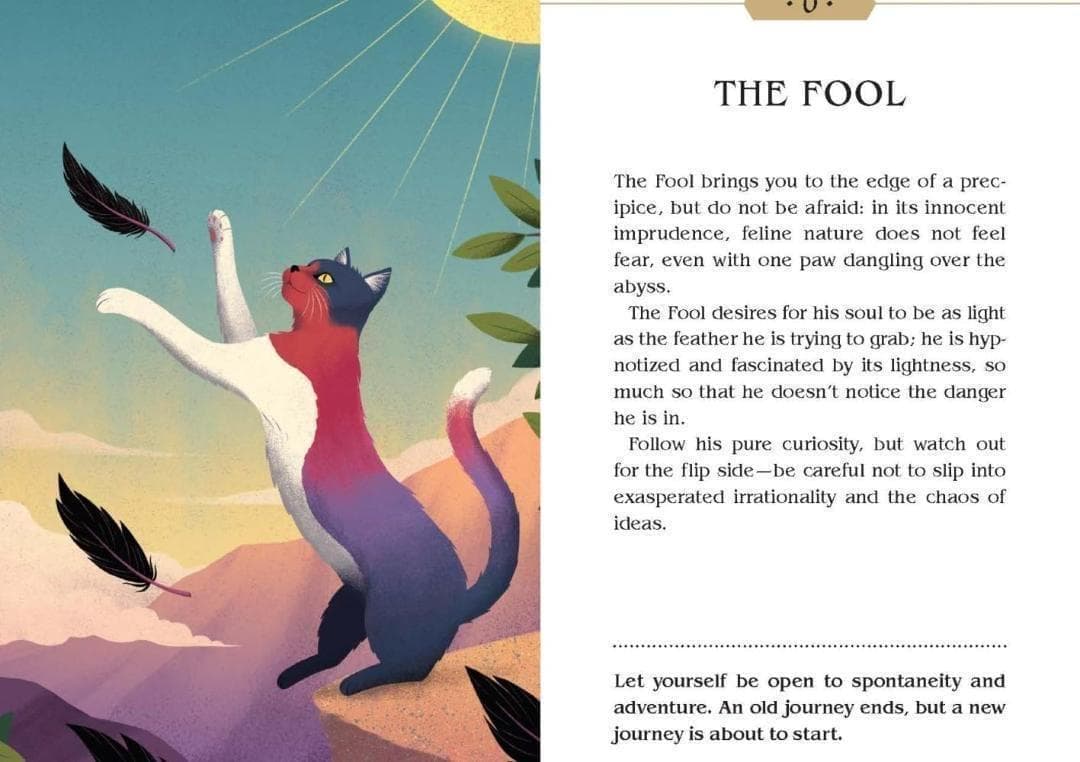 【正規品タロットカード】海外人気デッキ✨魔法のような神秘的な猫に導かれるデッキ