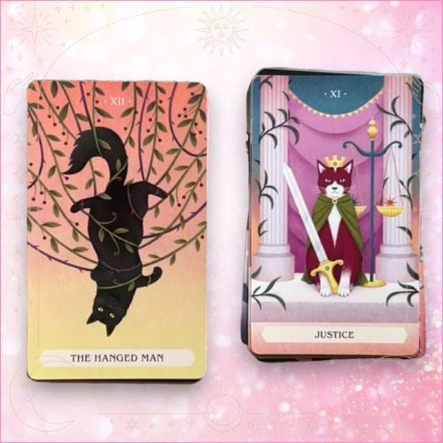 【正規品タロットカード】海外人気デッキ✨魔法のような神秘的な猫に導かれるデッキ