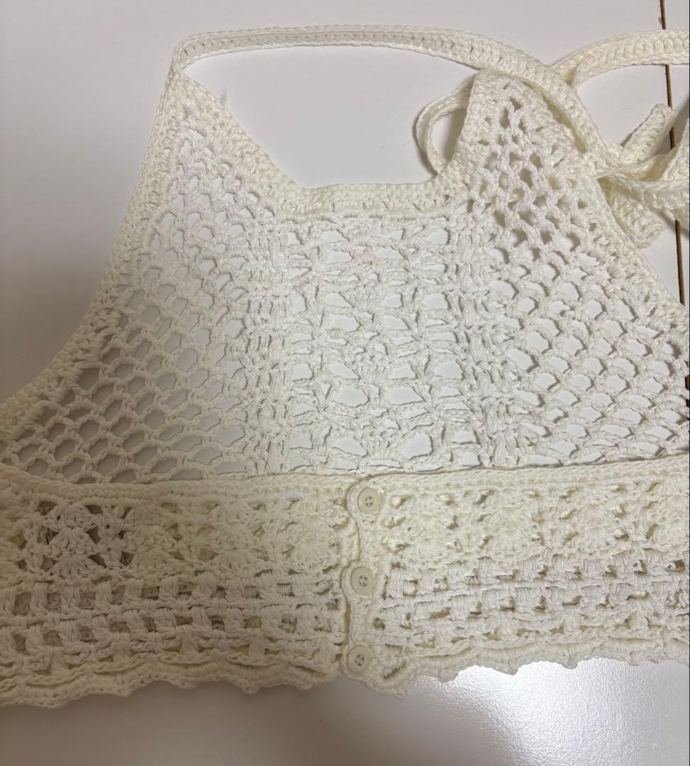 TODAYFUL Crochet Knit Bustier エクリュ