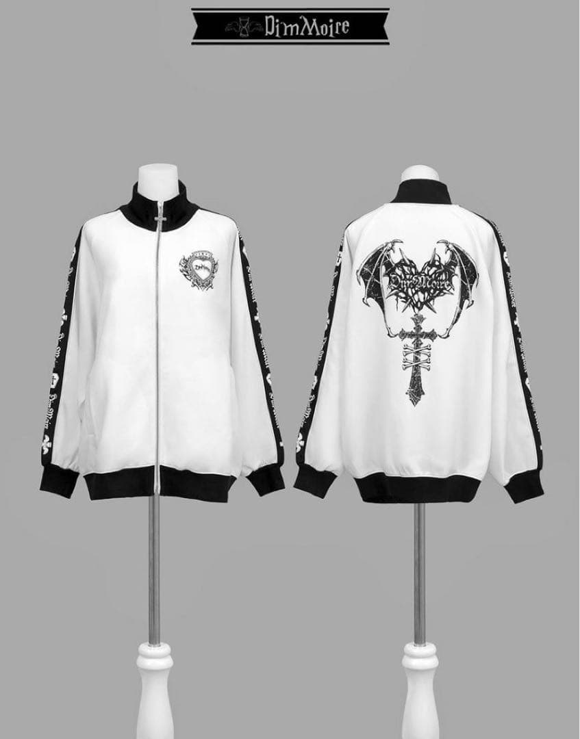 DimMoire ロゴプリントジャージトップス M