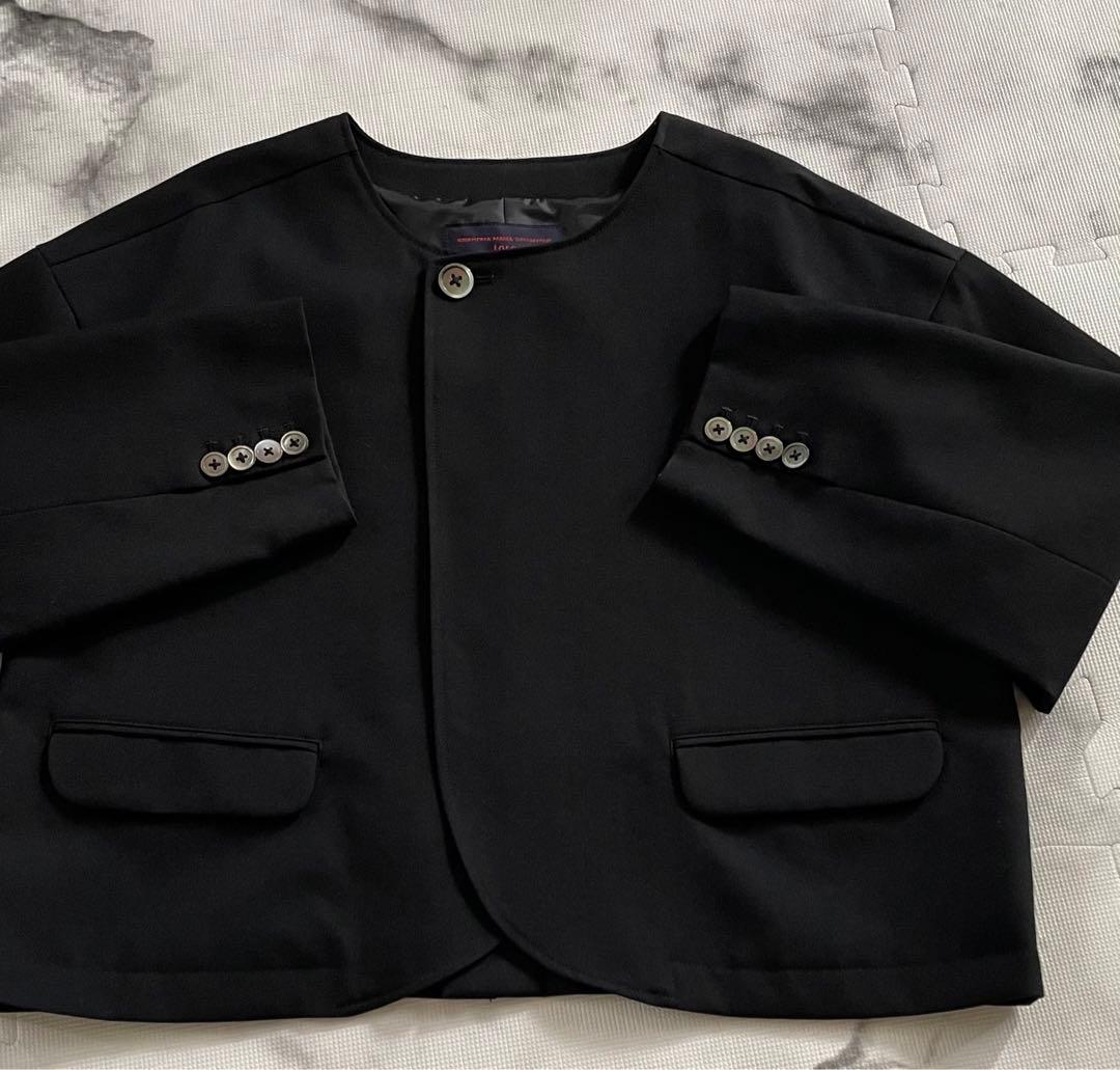 【グランママドーターtoro】とっておきのBLACKウールジャケット　日本製