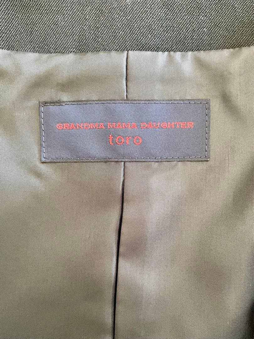 【グランママドーターtoro】とっておきのBLACKウールジャケット　日本製