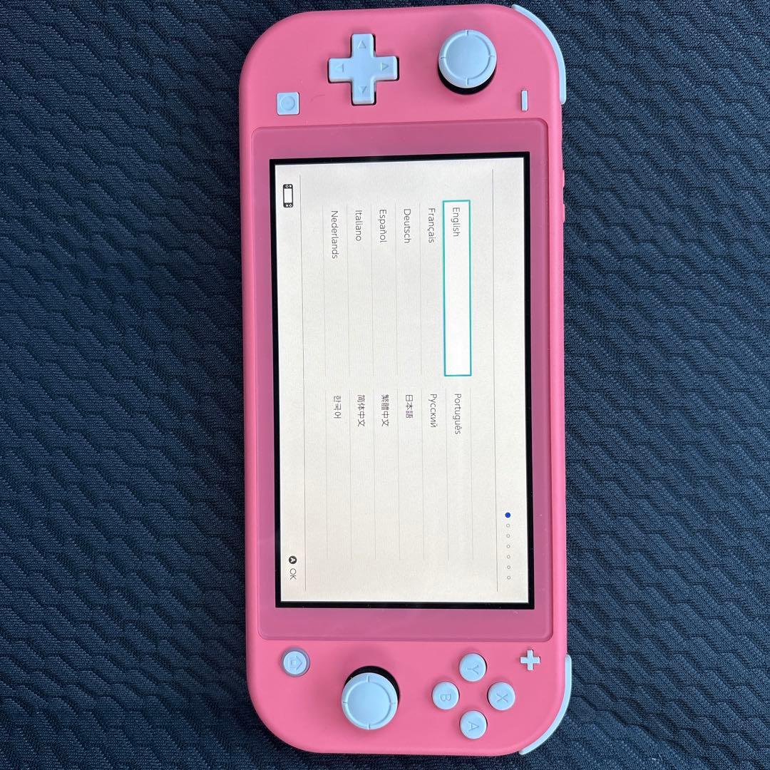 Nintendo Switch Lite ピンク モンスターハンターライズ付き