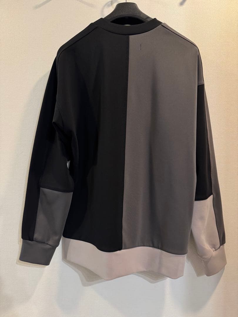 【UJOH HOMME 】パネルデザイン　クルーネックスウェット　プルオーバー