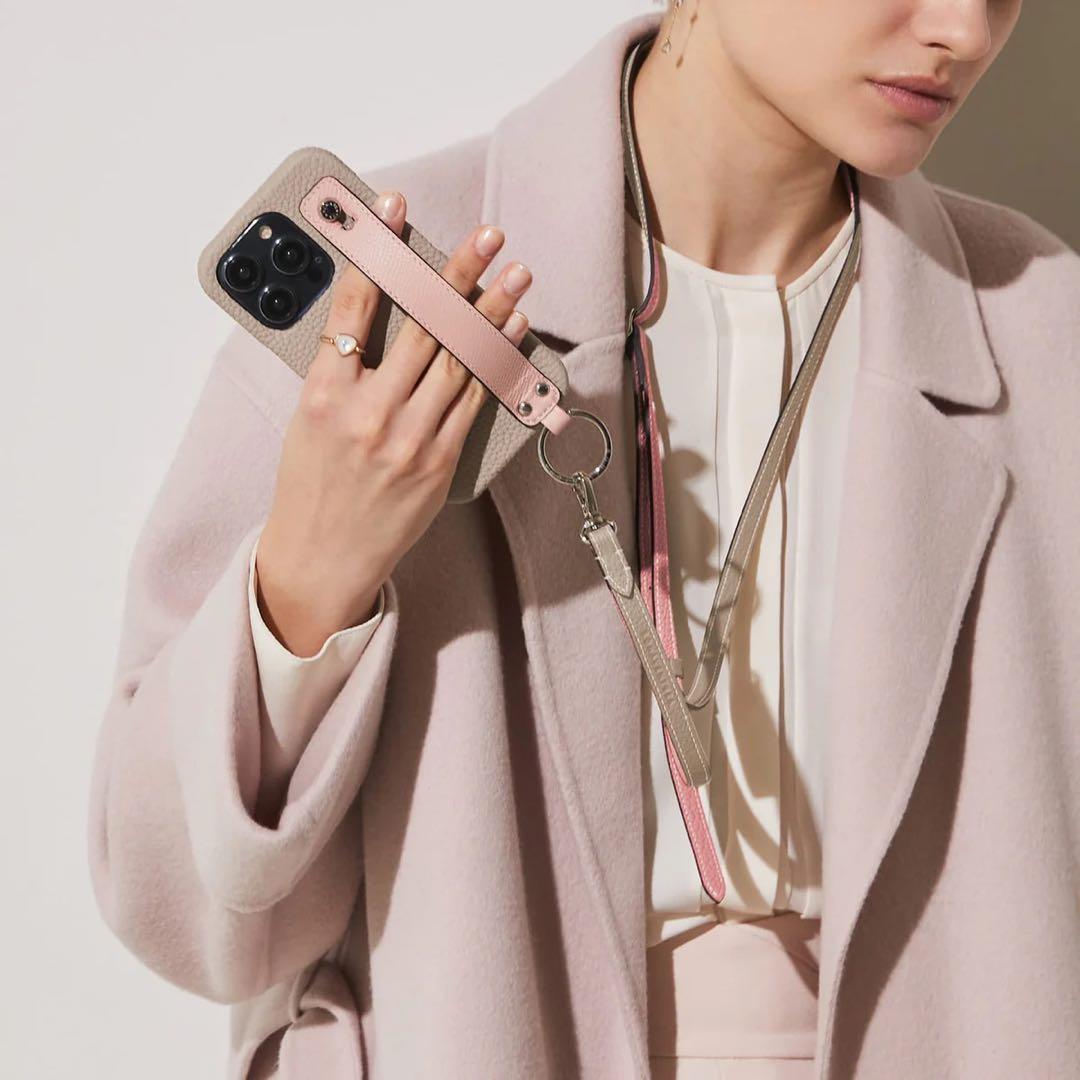 BONAVENTURA ボナベンチュラ　iPhone14proケース　グレージュ