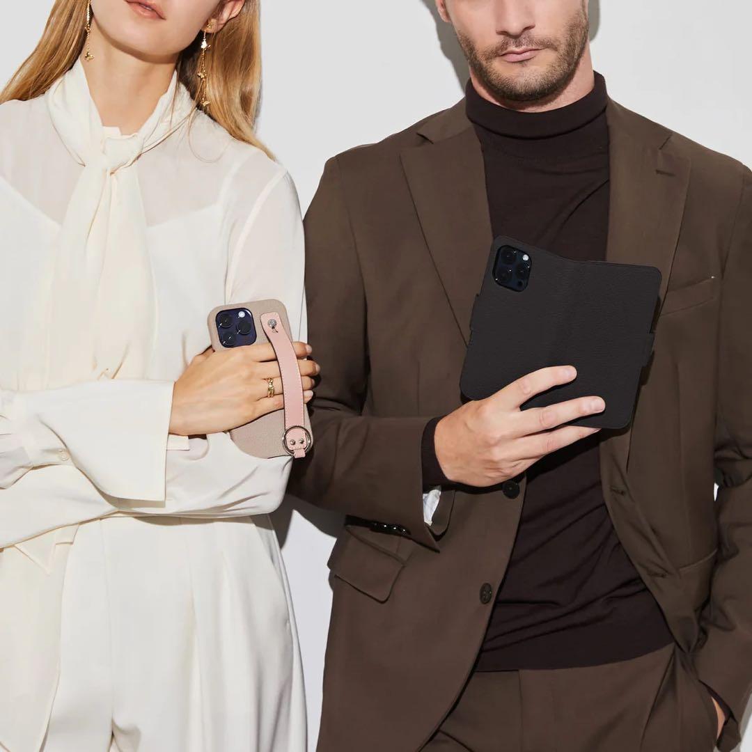 BONAVENTURA ボナベンチュラ　iPhone14proケース　グレージュ