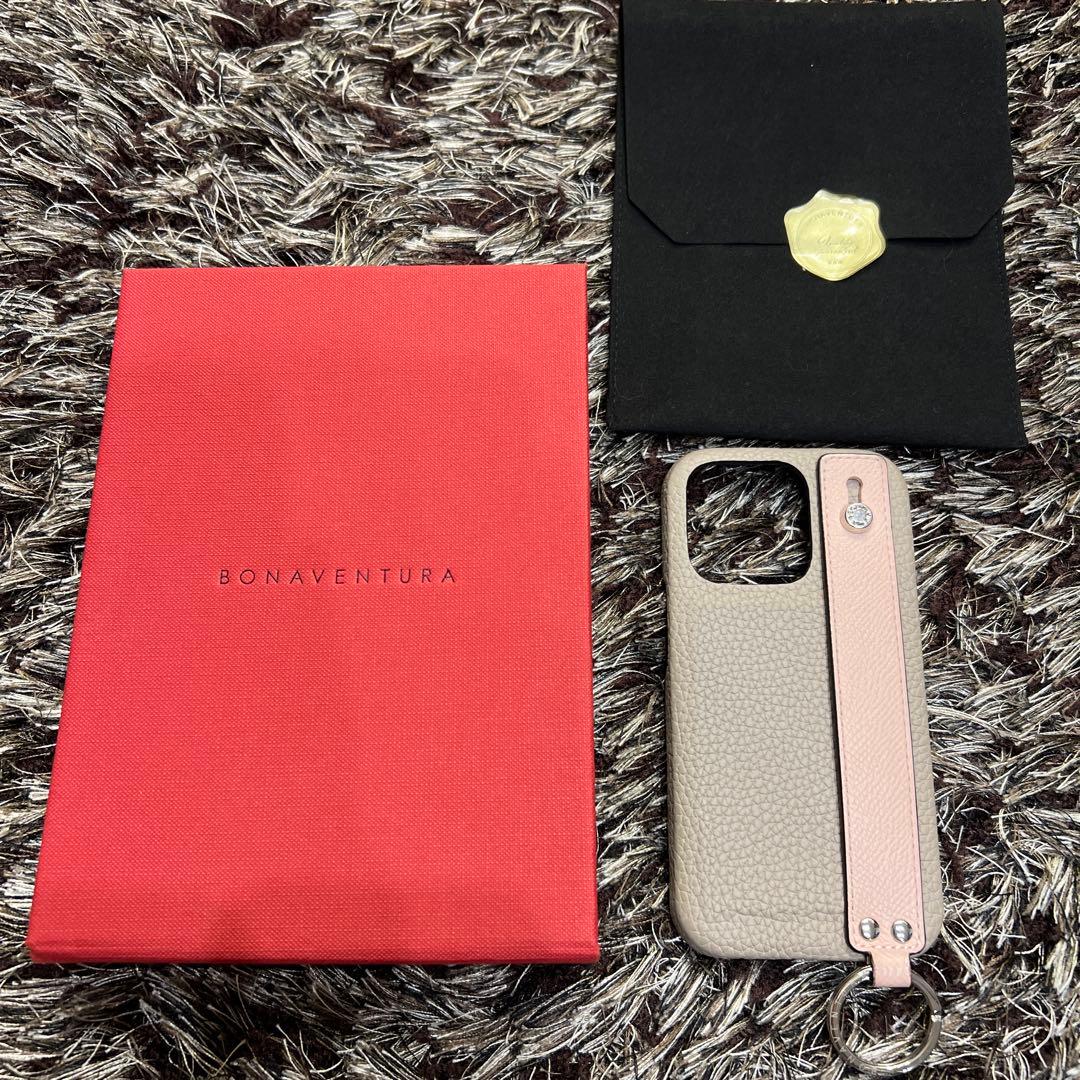 BONAVENTURA ボナベンチュラ　iPhone14proケース　グレージュ