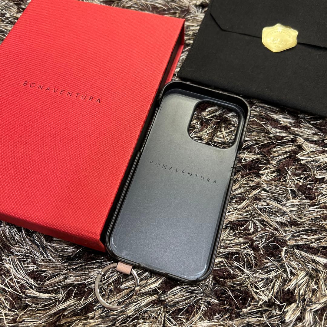 BONAVENTURA ボナベンチュラ　iPhone14proケース　グレージュ