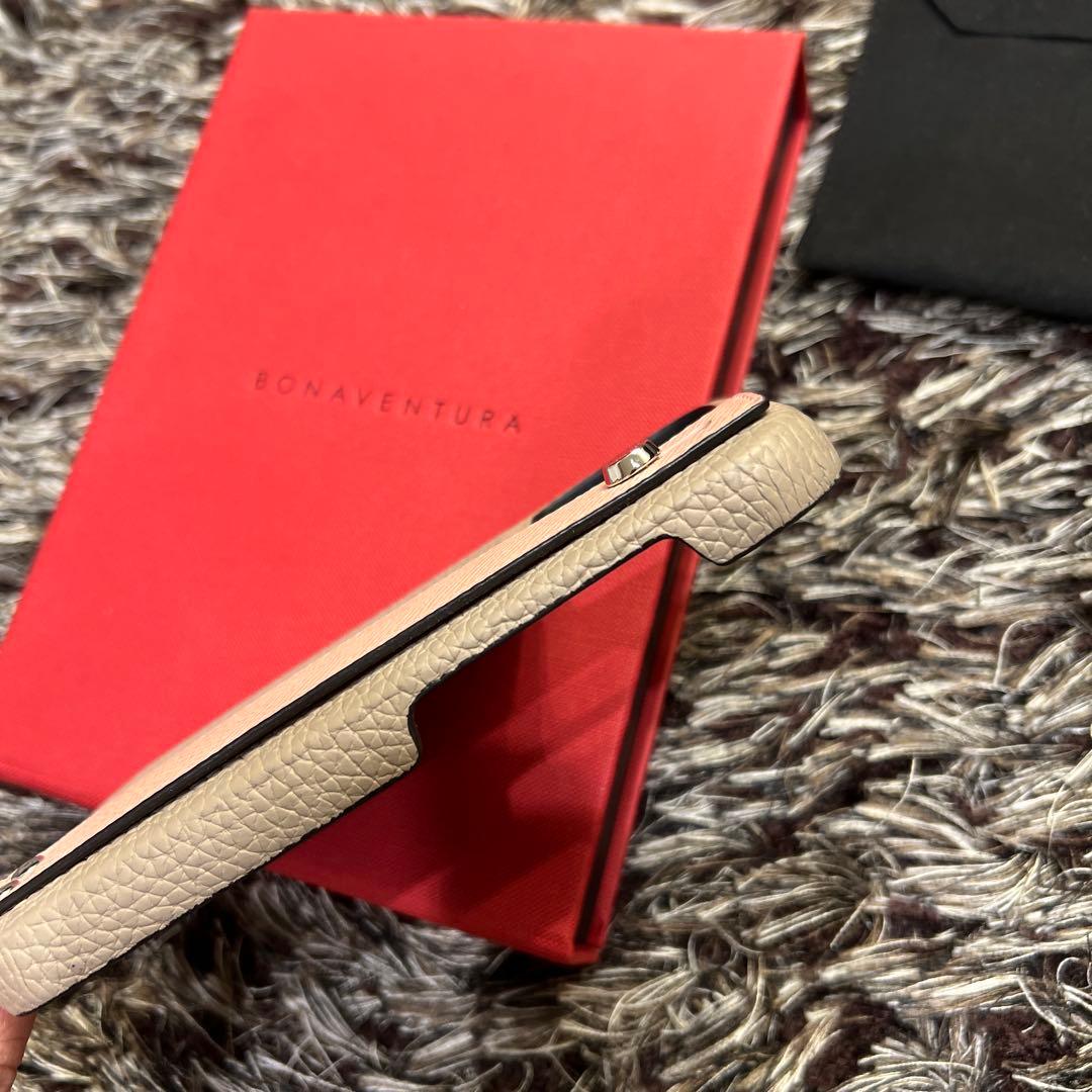 BONAVENTURA ボナベンチュラ　iPhone14proケース　グレージュ