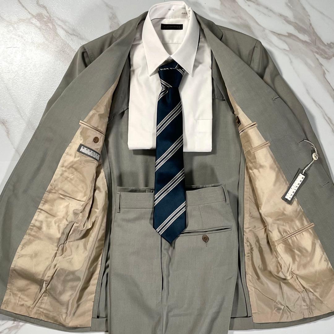 未使用✨ ボリオリ スーツ セットアップ テーラードジャケット カーキ系