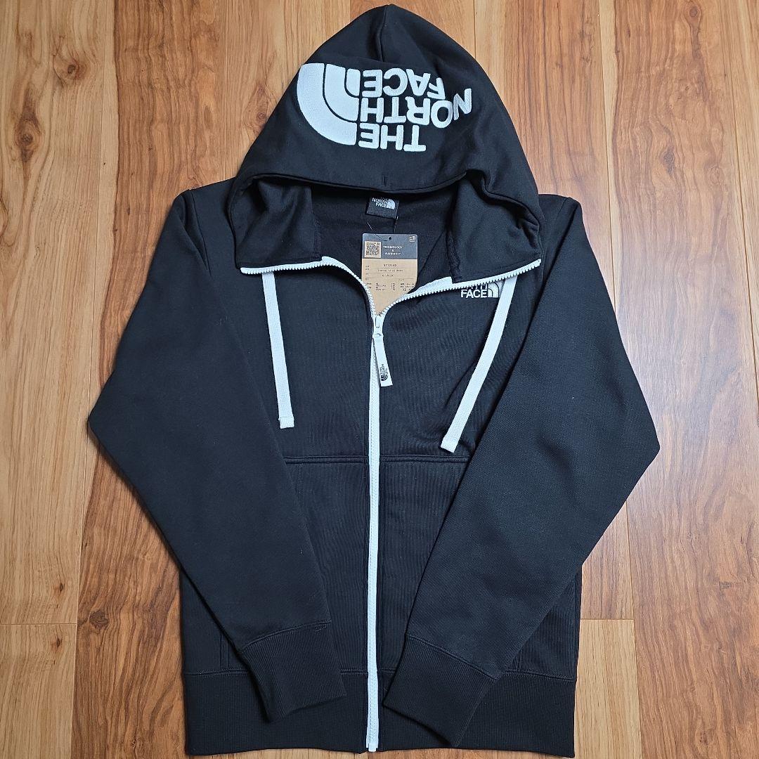 【即日発送】 ブラック ★ノースフェイス★リアビューフルジップ フーディーXS