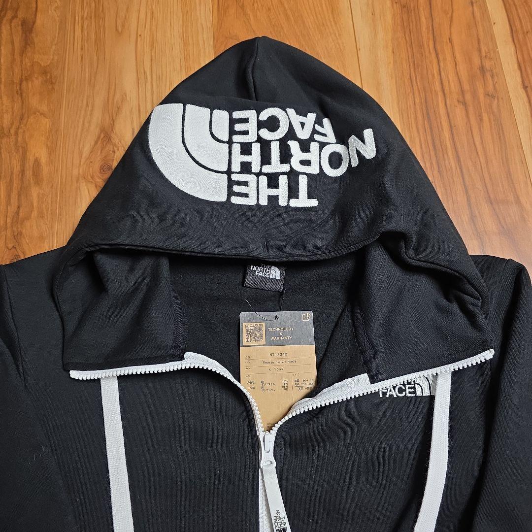 【即日発送】 ブラック ★ノースフェイス★リアビューフルジップ フーディーXS