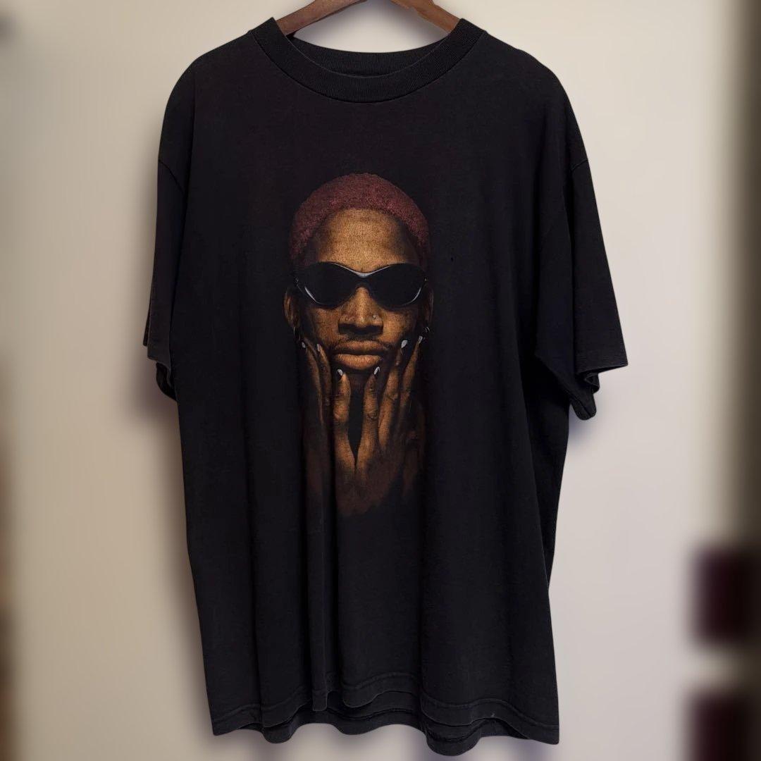激レア90's DENNIS RODMAN FACE T XL