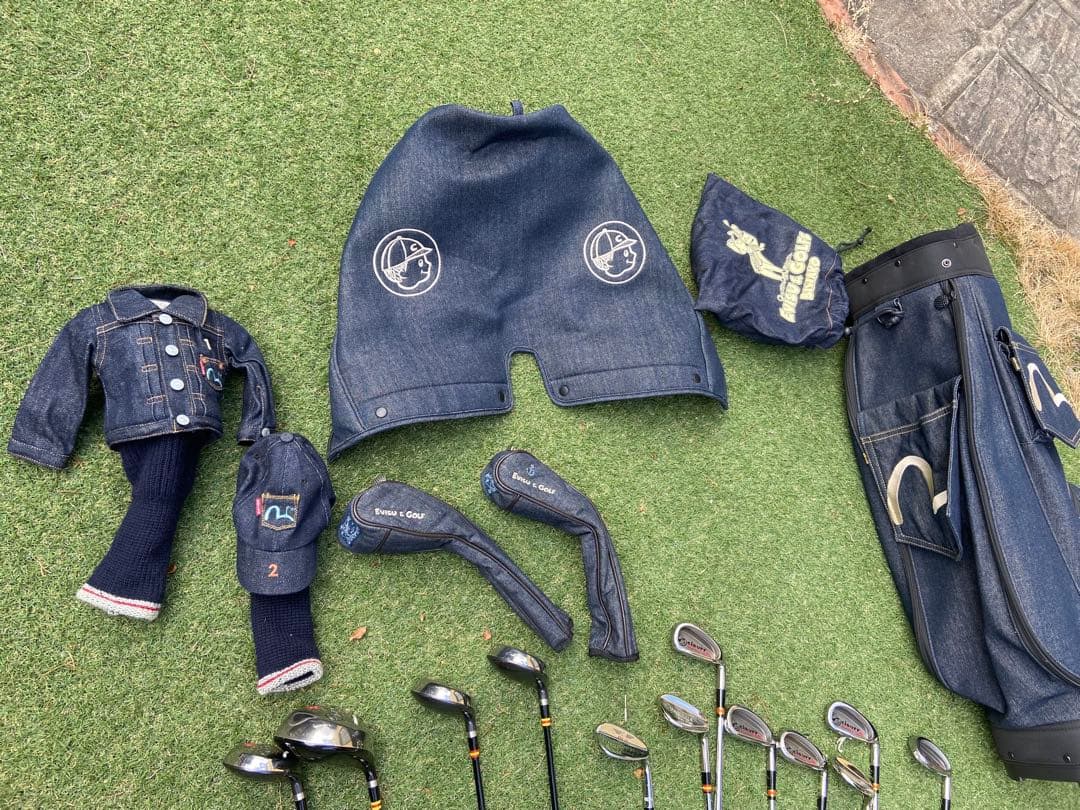 ⭐︎希少モデル⭐︎EVISU デニムゴルフバッグ⭐︎クラブセット⭐︎