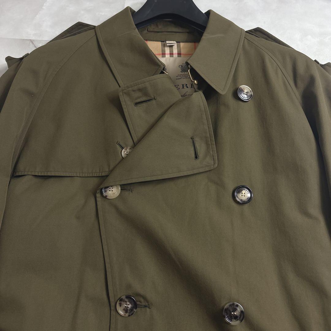バーバリー ウエストミンスター トレンチコート　メンズ　カーキオリーブ　希少56