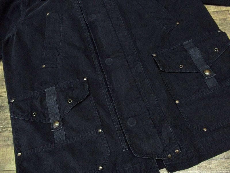 90s ポロ ラルフローレン マルチポケット モーターサイクル ジャケット 紺