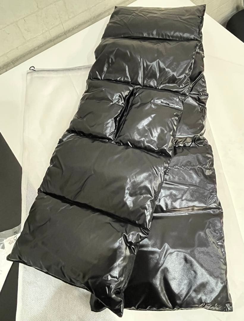 ■正規品■未使用■モンクレール×フラグメント ダウンマフラー ブラック 黒