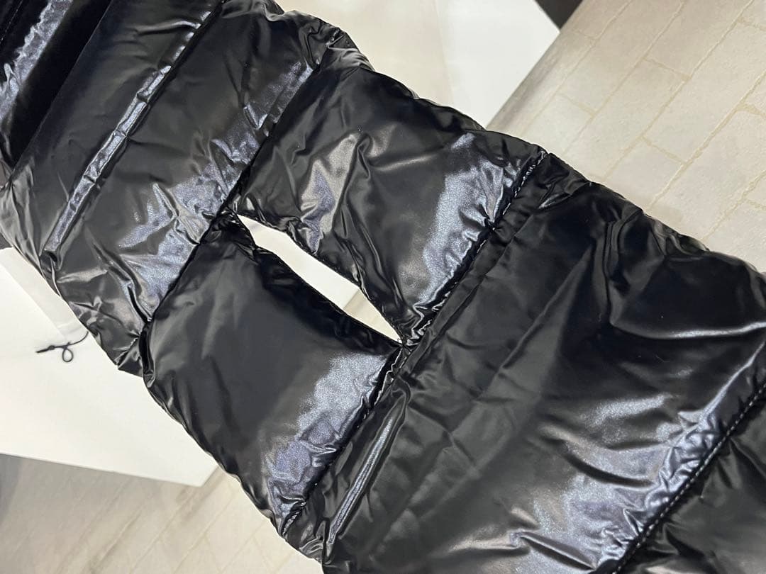 ■正規品■未使用■モンクレール×フラグメント ダウンマフラー ブラック 黒