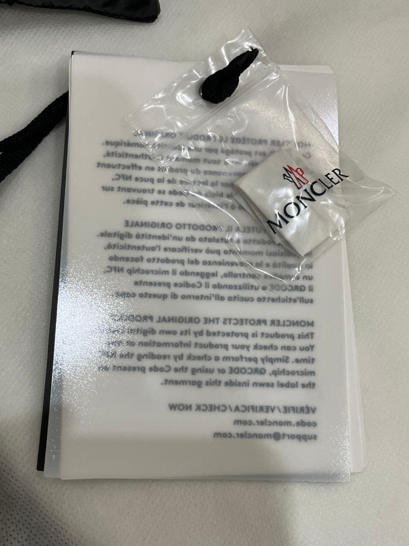 ■正規品■未使用■モンクレール×フラグメント ダウンマフラー ブラック 黒