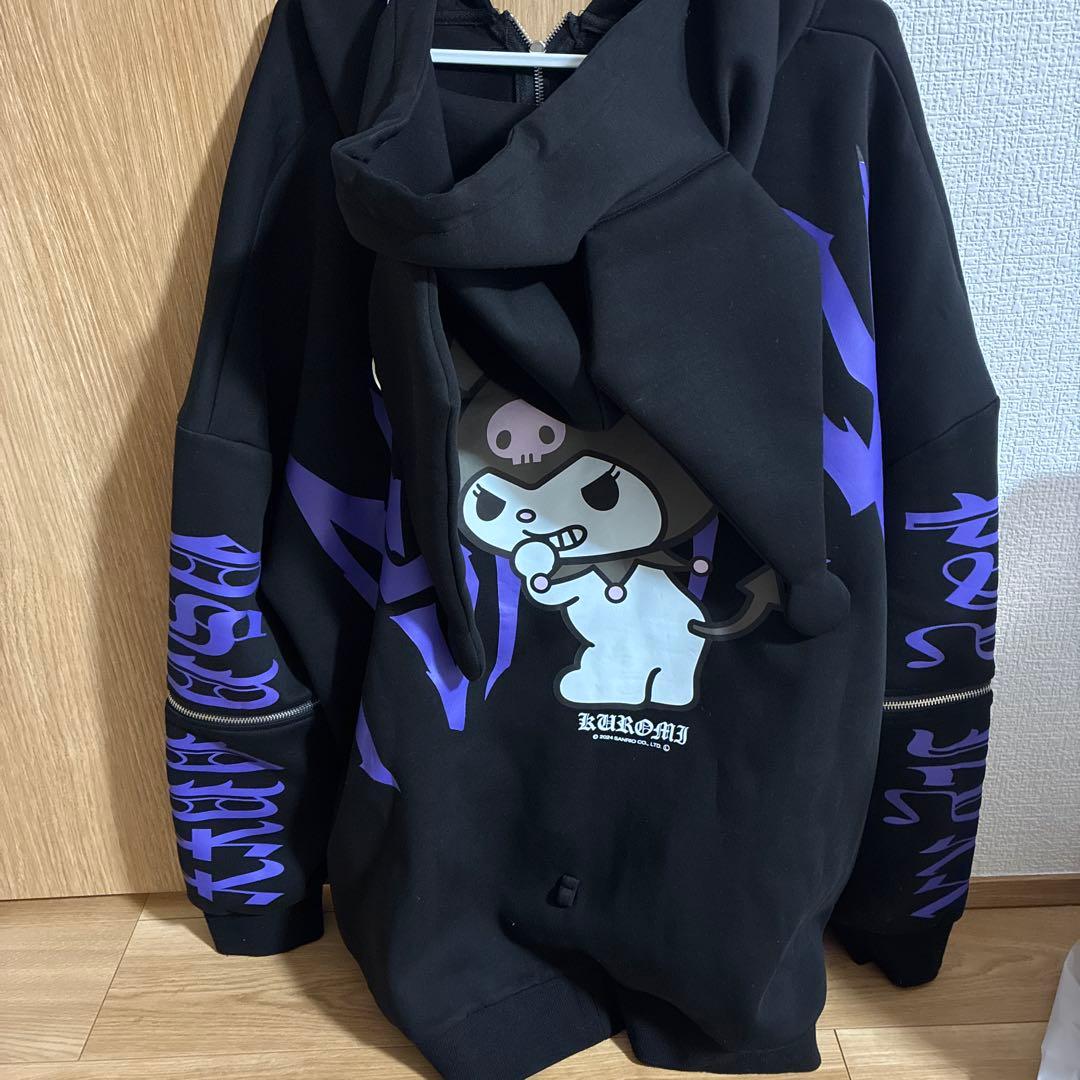 【希少】KUROMIクロミ×PSYNYXXパーカー 地雷 サブカル サンリオ