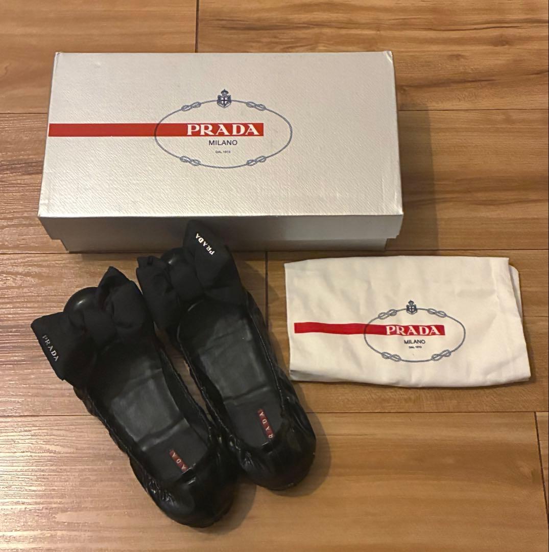 PRADA フラットシューズ　バレエ　36