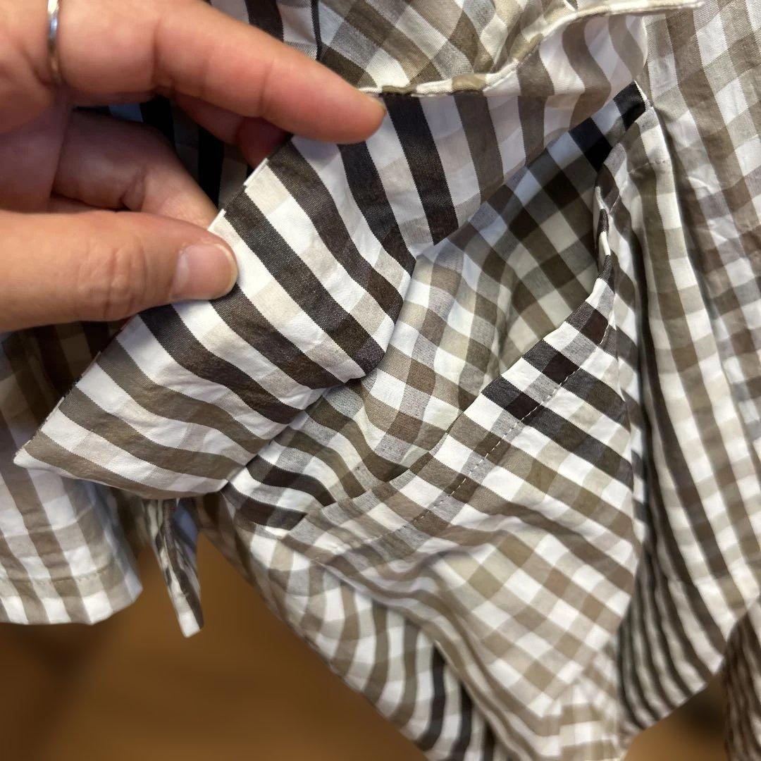 センソユニコ慈雨　チェック柄 コート　サイズ40