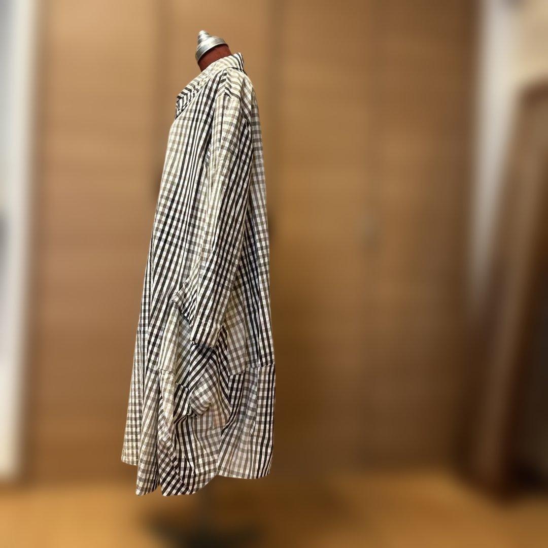 センソユニコ慈雨　チェック柄 コート　サイズ40