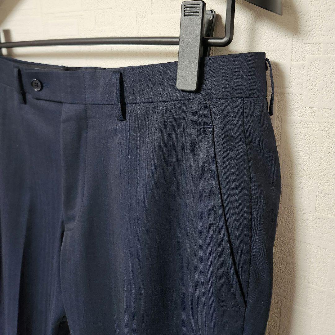 アオキ　レミュー　メンズ　スーツ　スリーピース　濃紺　ウォッシャブル　標準体型