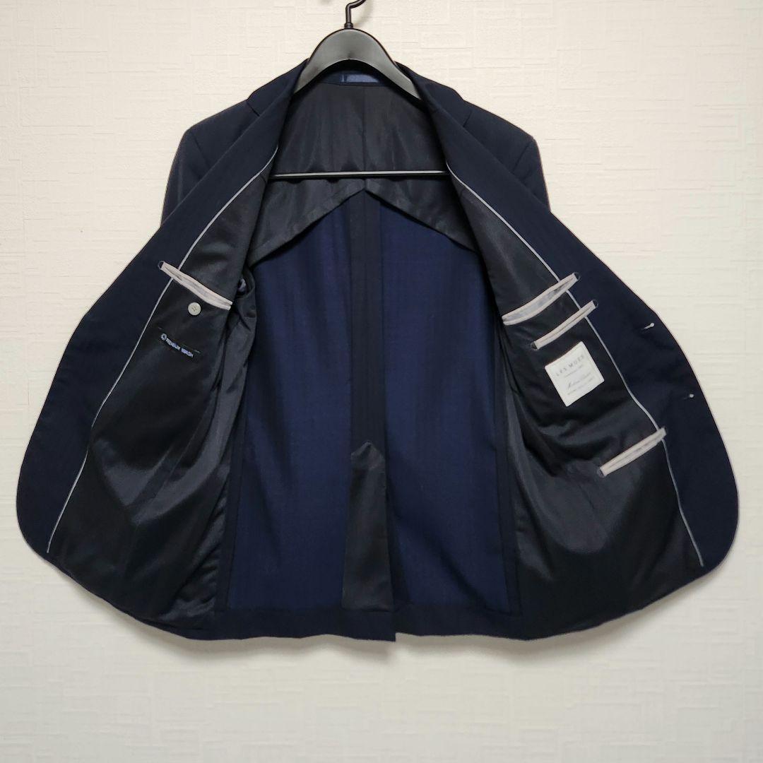 アオキ　レミュー　メンズ　スーツ　スリーピース　濃紺　ウォッシャブル　標準体型