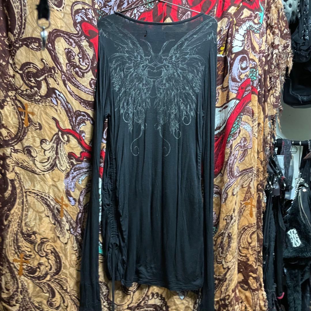 h.NAOTO SEVEN ロングカットソー ブラッグ バッスル ドローコード