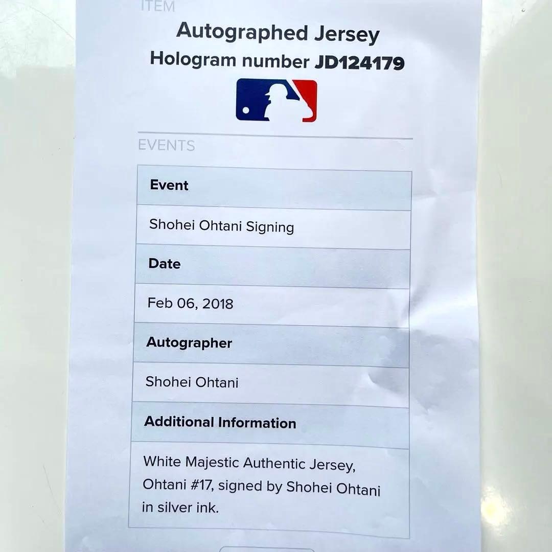 大谷翔平サイン入りANGELS OHTANI 17 ユニフォーム