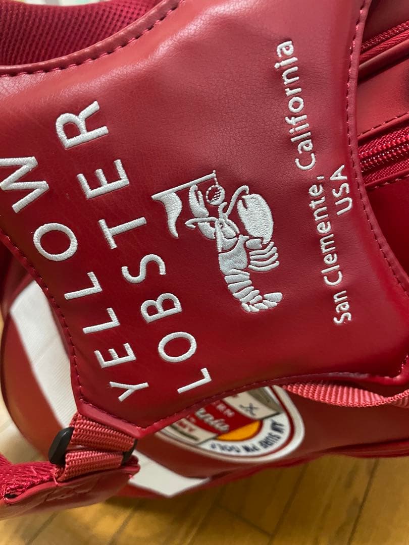 Yellow Lobster 赤 スタンド式キャディバッグ　イエローロブスター