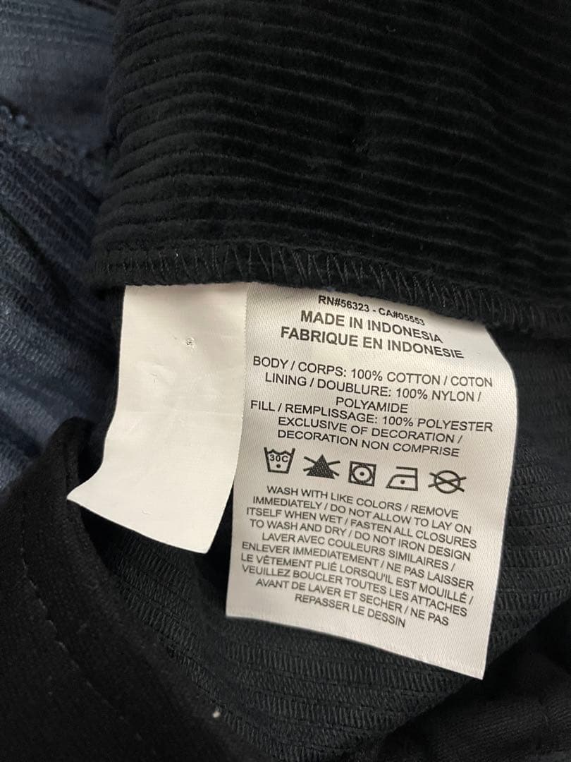 L黒 シュプリーム ナイキ アーク コーデュロイ カーゴパンツ supreme