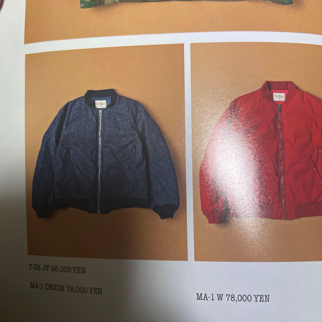 テンダーロイン ma-1 denim ジャケット　インディゴ　16aw ダウン