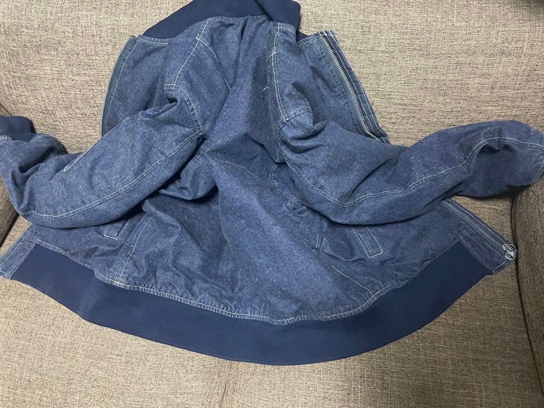 テンダーロイン ma-1 denim ジャケット　インディゴ　16aw ダウン