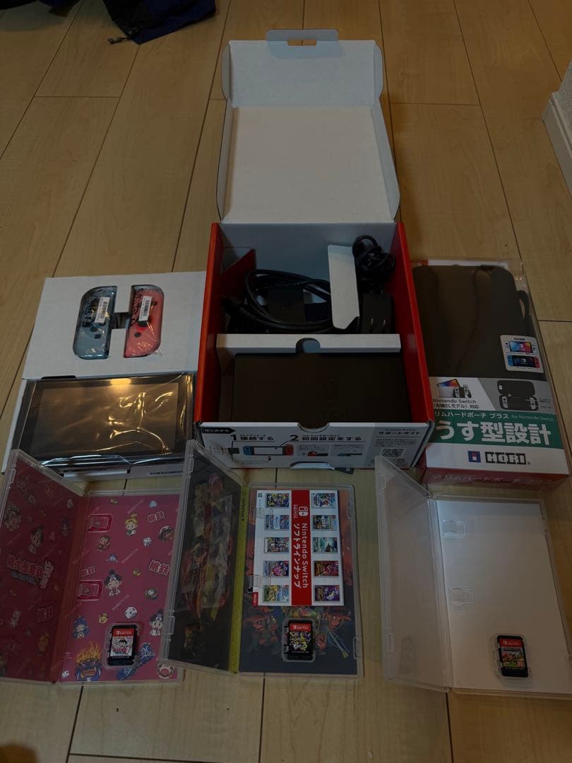 Nintendo Switch ネオンレッド/ブルー 本体 ゲーム3本付き