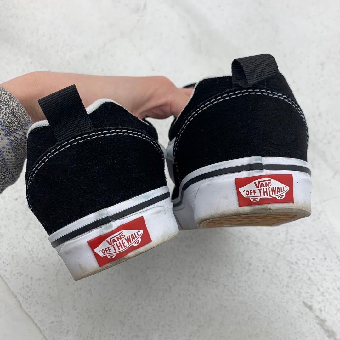 VANS KNU SKOOL Suede Black/Whiteブラックホワイト