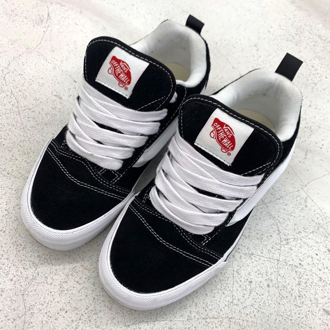 VANS KNU SKOOL Suede Black/Whiteブラックホワイト