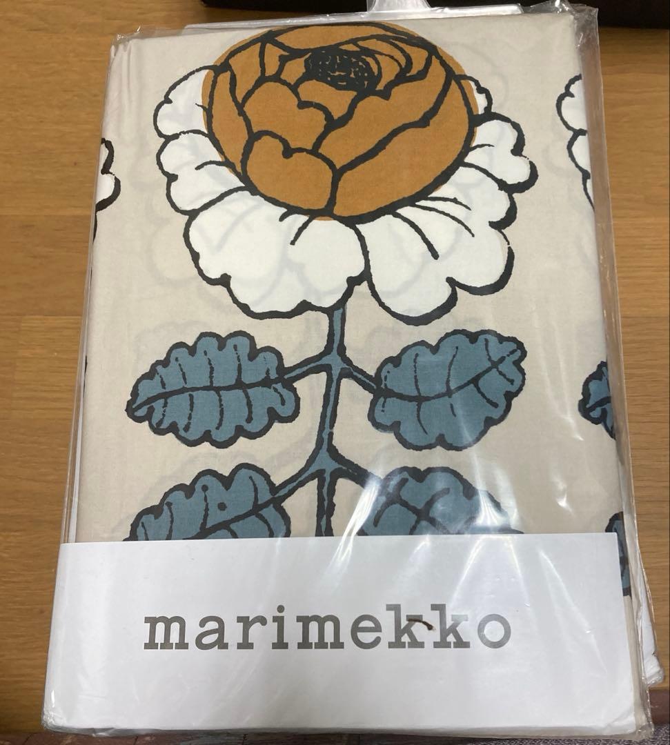 新品 正規品 marimekko 花柄 シングル 布団カバーと枕カバー