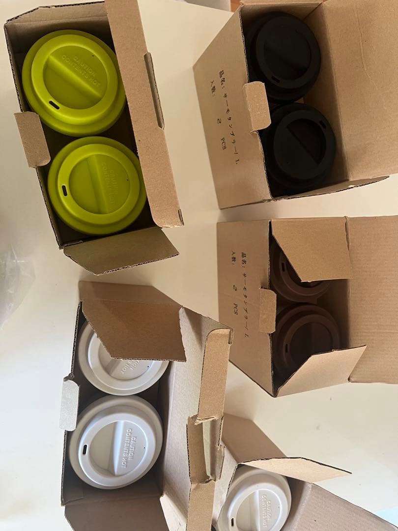 ホワイトタンブラー 蓋シリコン Lサイズ11個セット