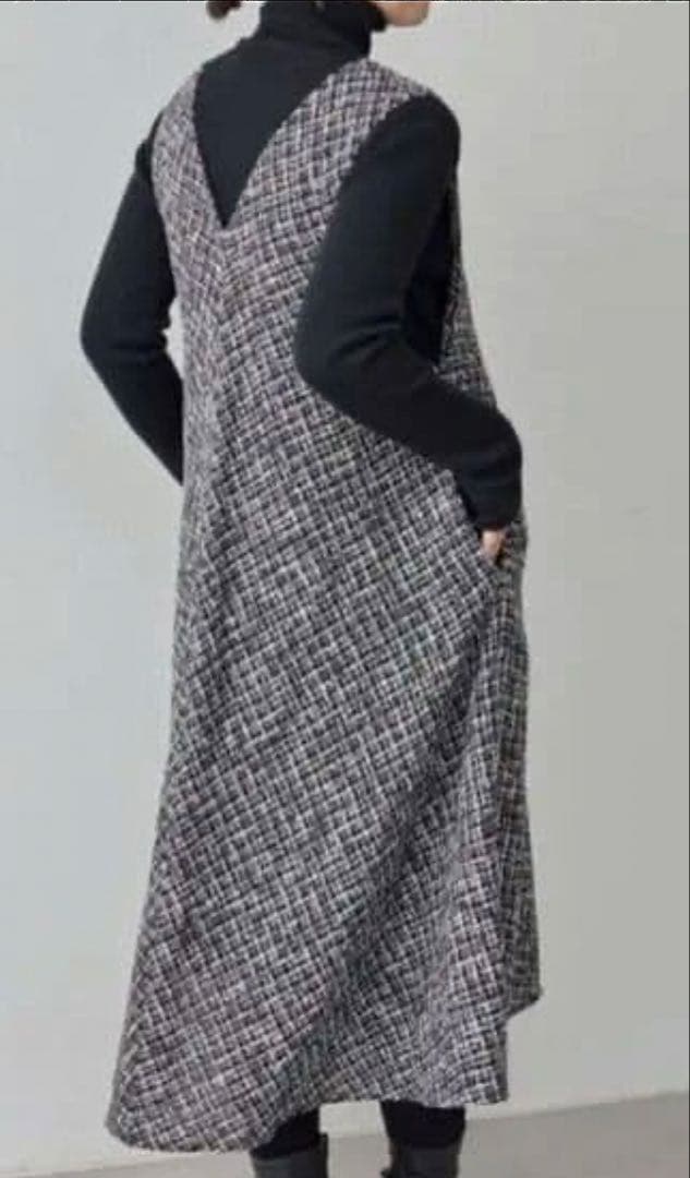 BEARDSLEY ⭐︎ビアズリー ツィードフレアワンピース