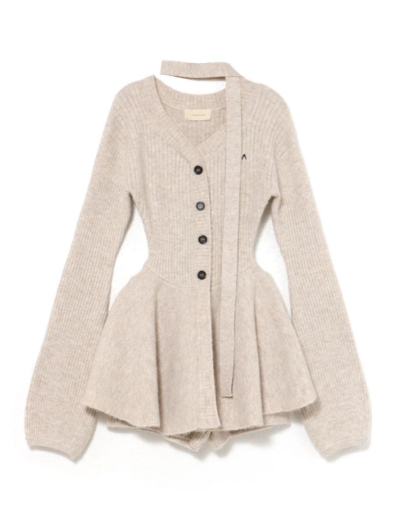 andmary Dahlia tunic set up ベージュ